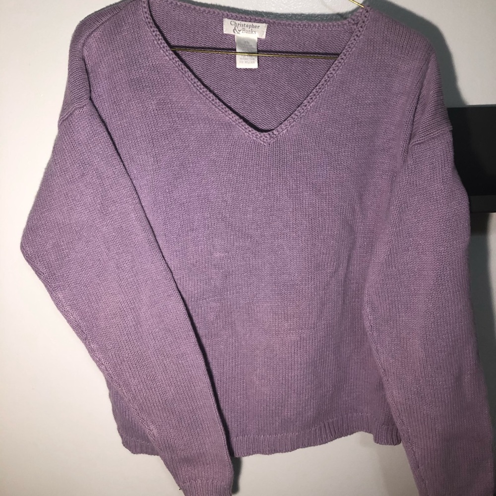 Christopher & banks purple sweater